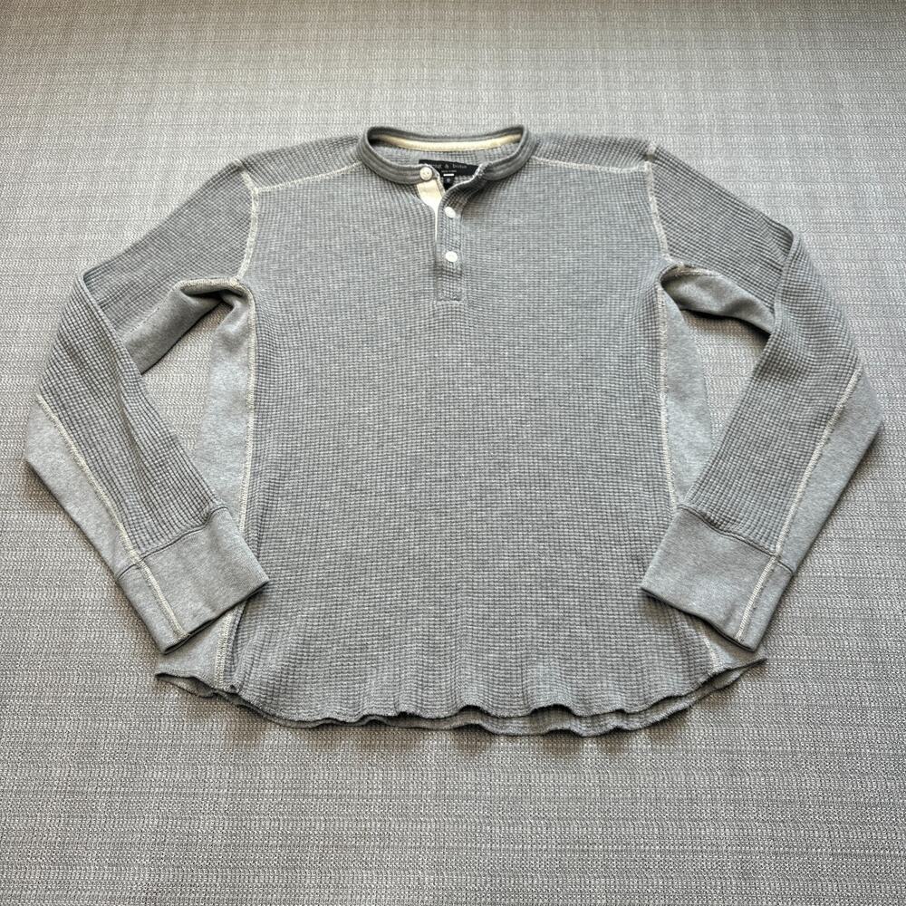 rag & bone Charcoal Henley Shirt